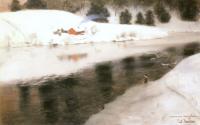 Thaulow, Frits - Winter at Simoa River